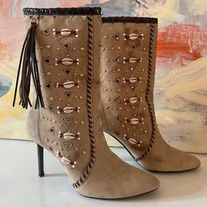 Tamara Mellon suede boots 38 1/2